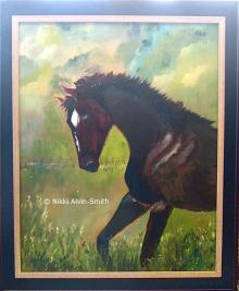 Racing Respite Original Oil Painting