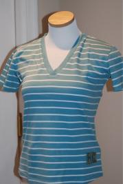 Kyra K. Gun Fitted Cotton top mineral blue
